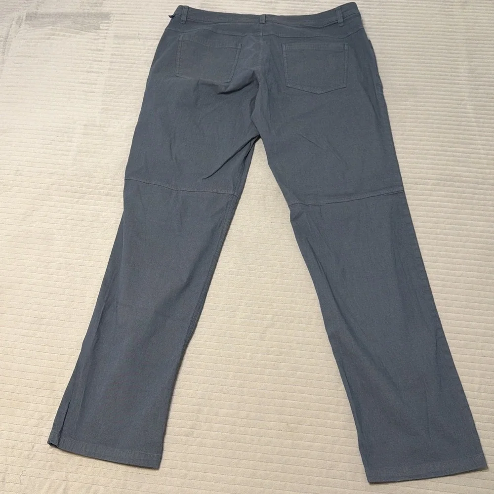 Lululemon ABC Pants Men's 34 gray Casual Chino Trousers Zip Pocket Warpstream
